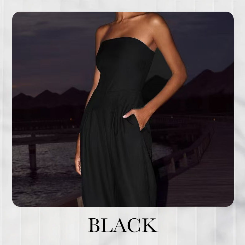🎉50% OFF🥳Women's Strapless Jumpsuit With Pockets